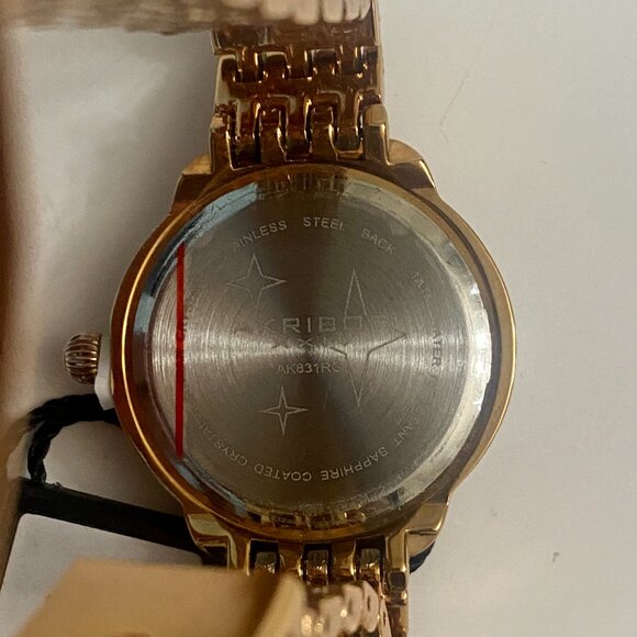 Akribos XXIV Watch AK831RG Rose Gold Color With Swarovski Crystals - Picture 8 of 10